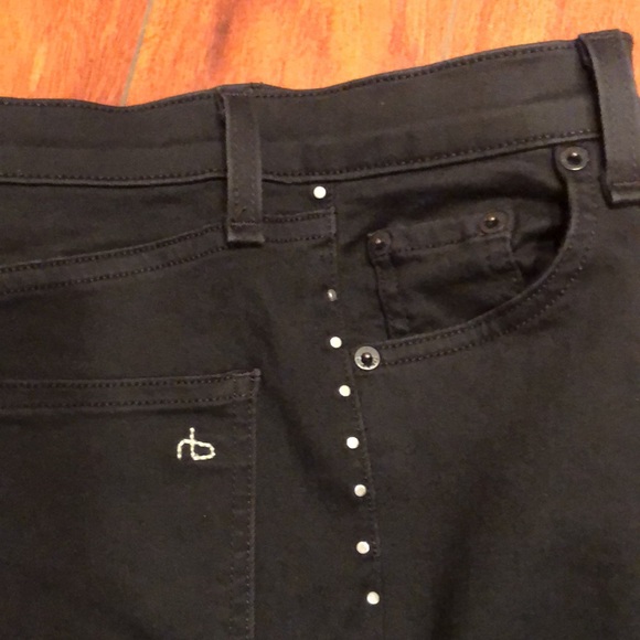 Rag & Bone Dive Studded Black Skinny Jean - Picture 3 of 14